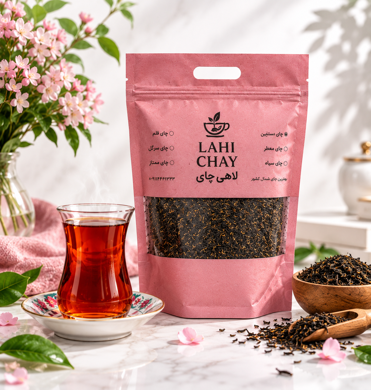 چای قلم بهاره درجه ۲ – ۵۰۰ گرم – لاهی‌چای